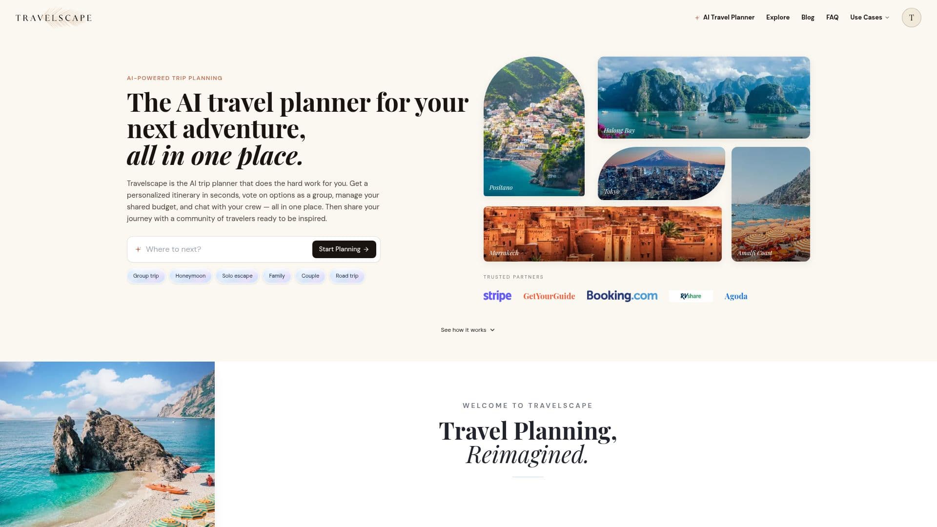 Скриншот Travelscape AI Планировщик Поездок