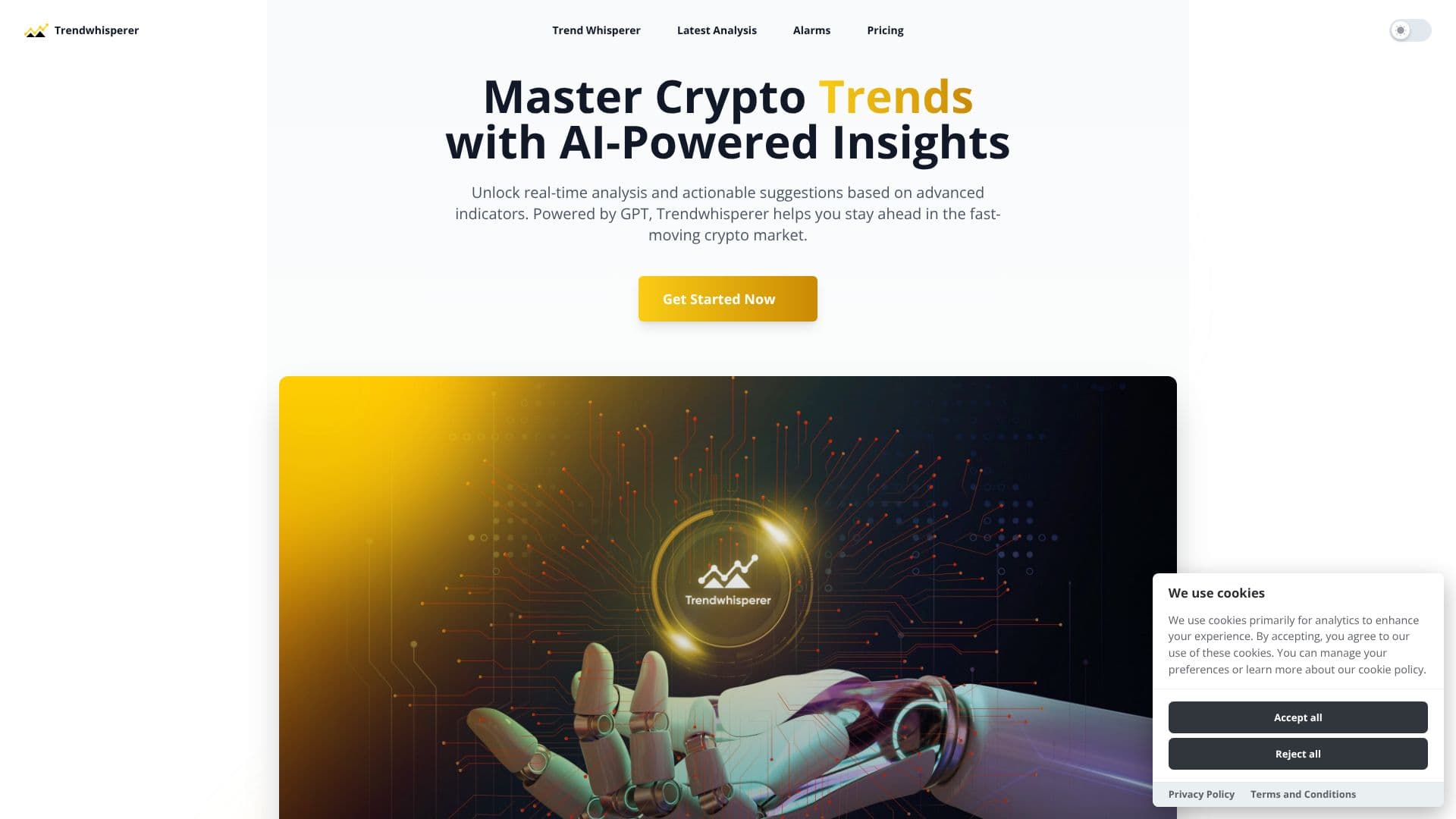 لقطة شاشة لـ TrendWhisperer