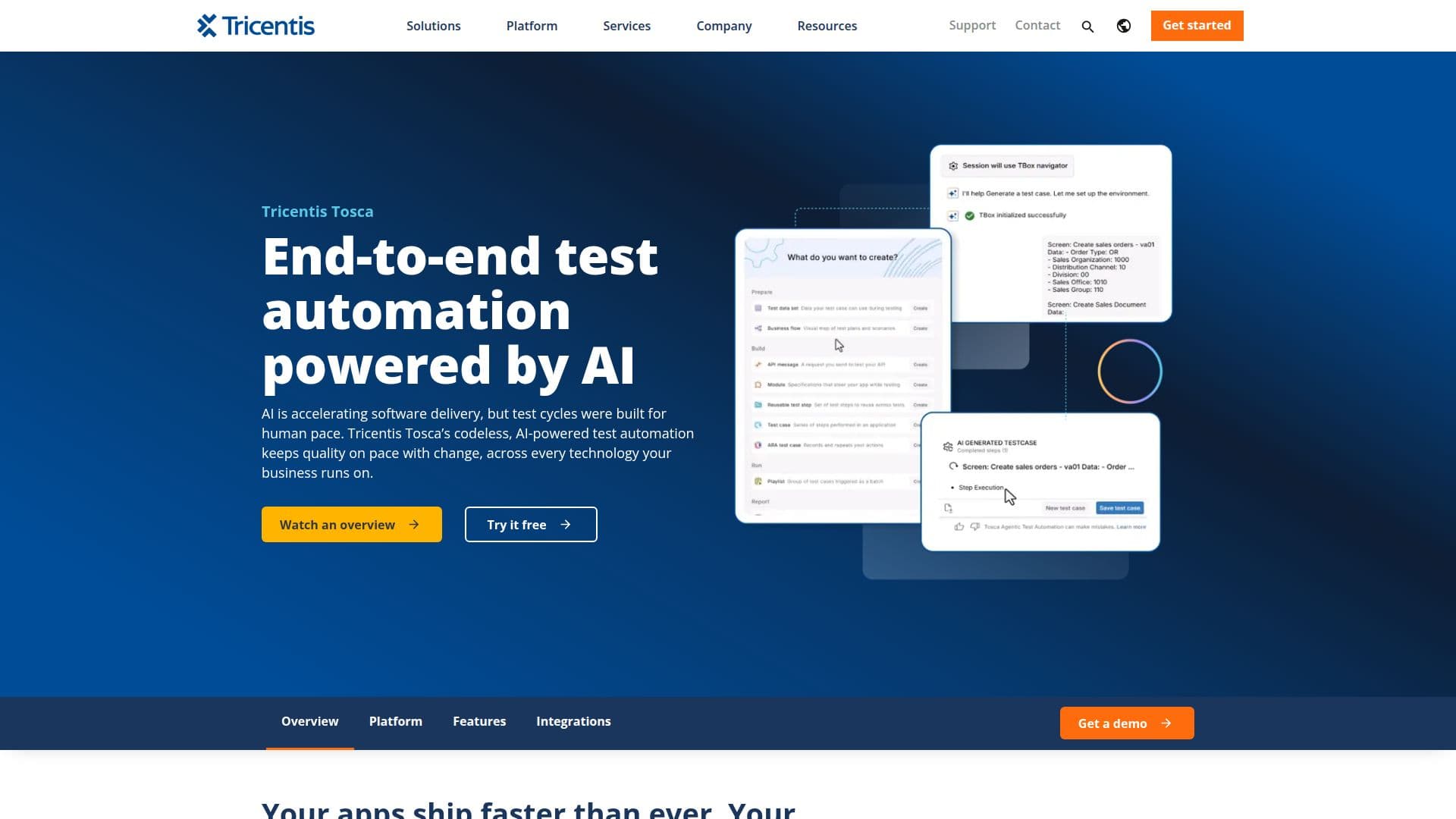 Tricentis Tosca screenshot