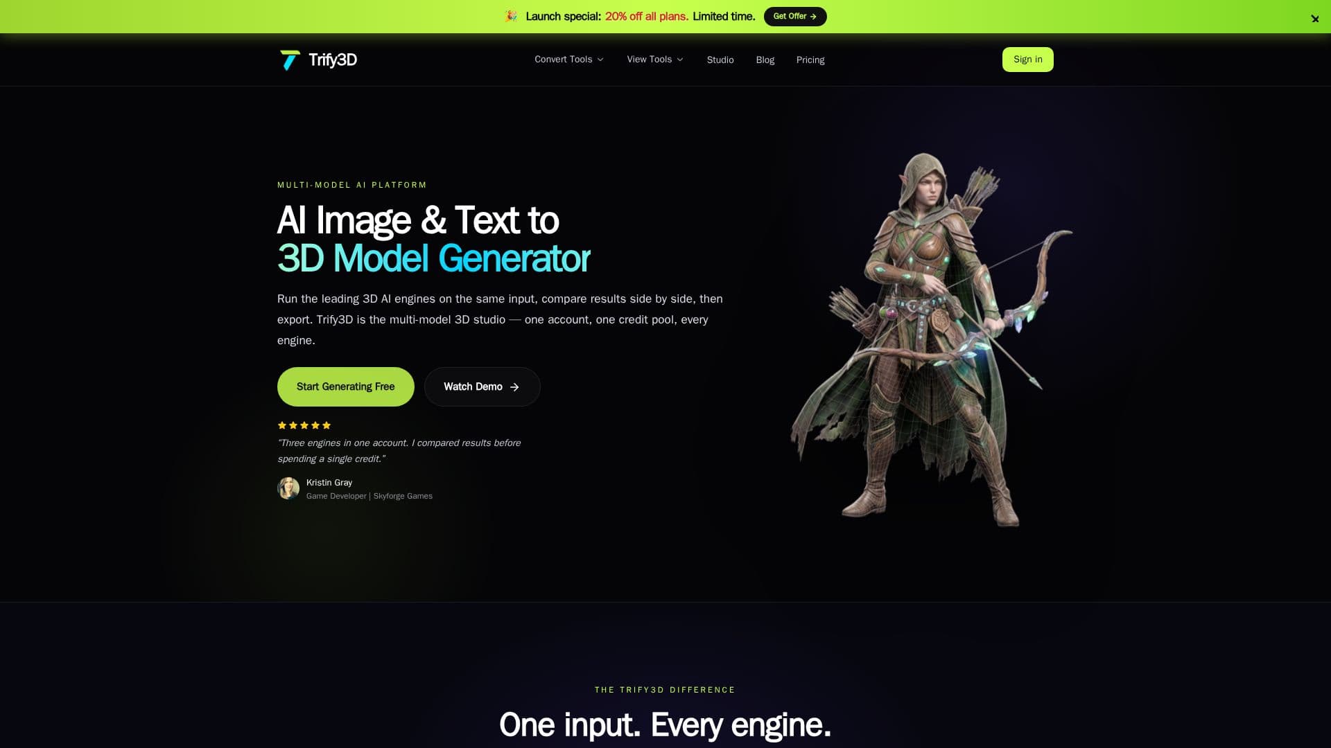 Trify3D screenshot
