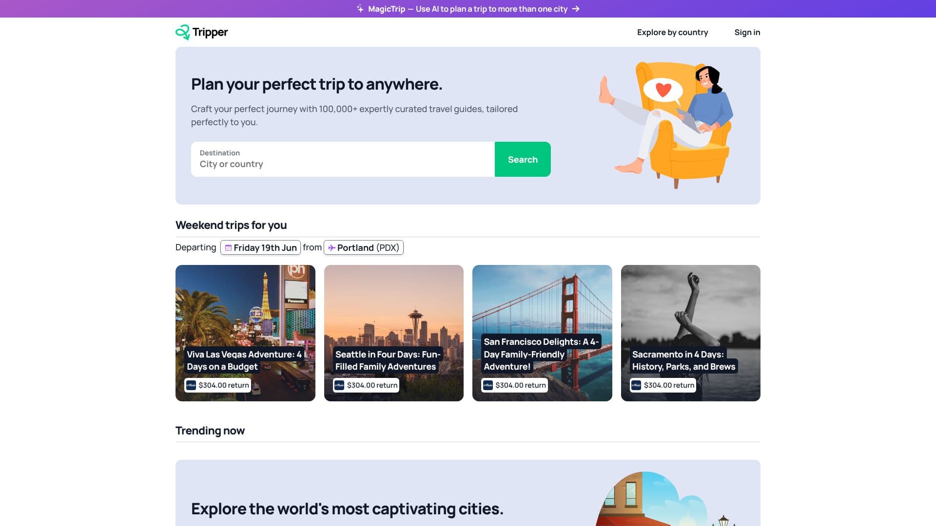 لقطة شاشة لـ Tripper Guide