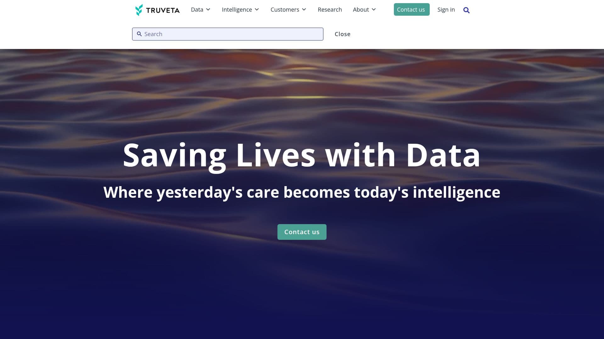 Truveta Healthcare Data Platform screenshot