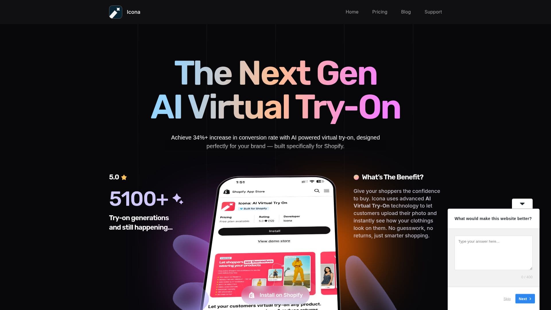 Icona AI Virtual Try On screenshot
