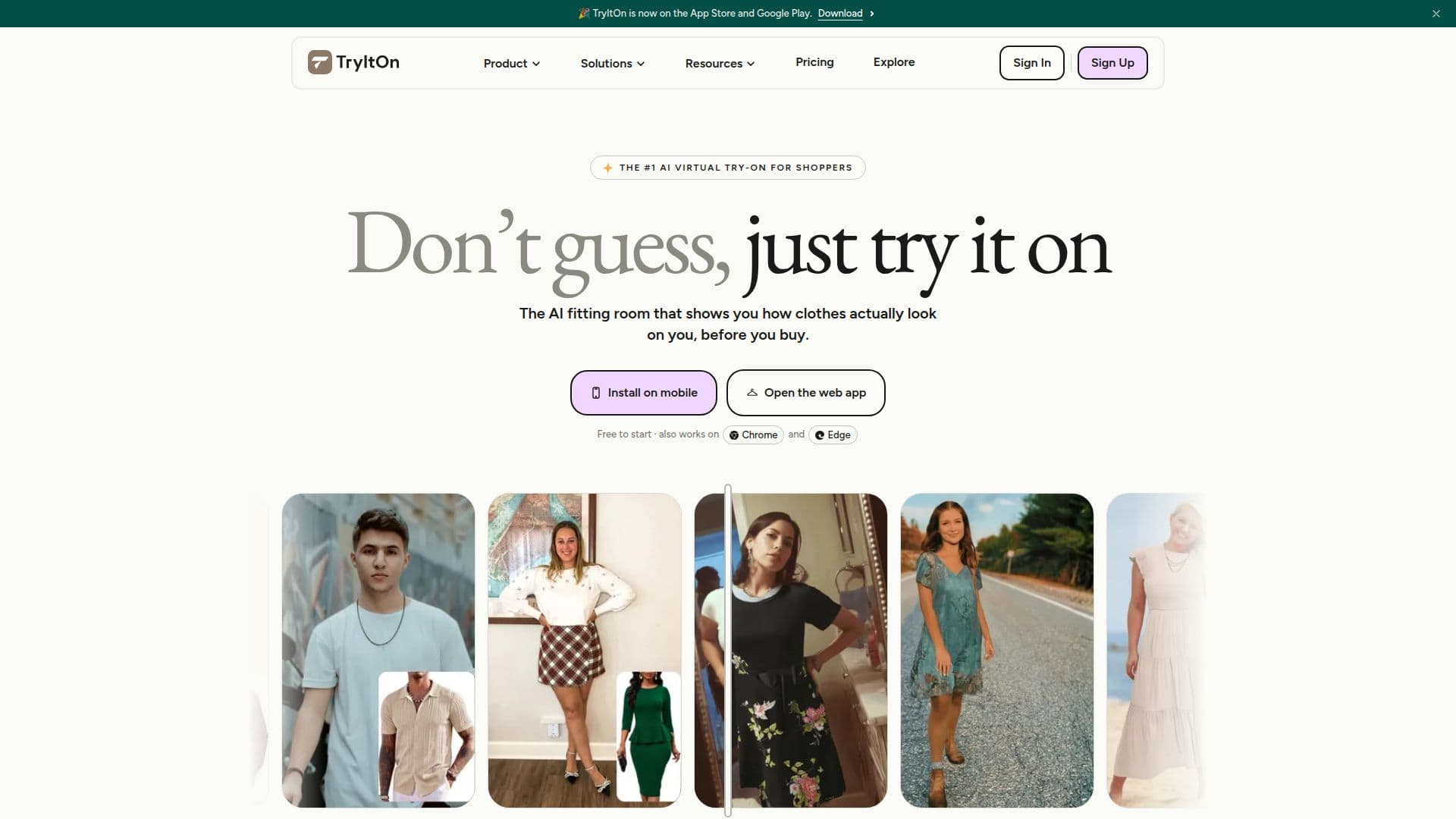 Tryiton.ai screenshot