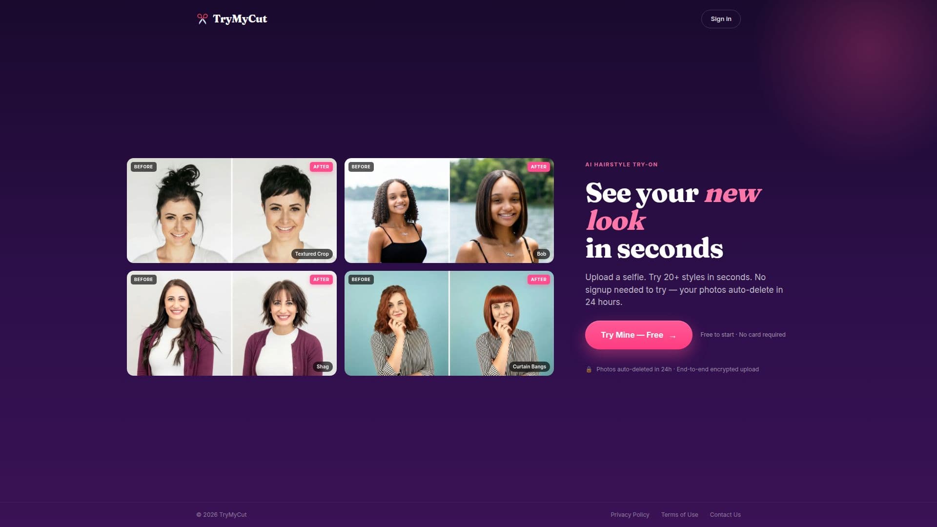 Screenshot von TryMyCut