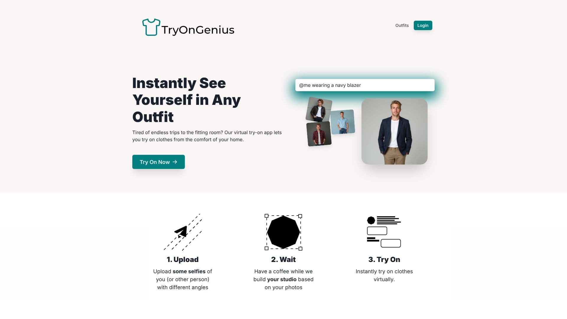 Tangkapan layar TryOnGenius