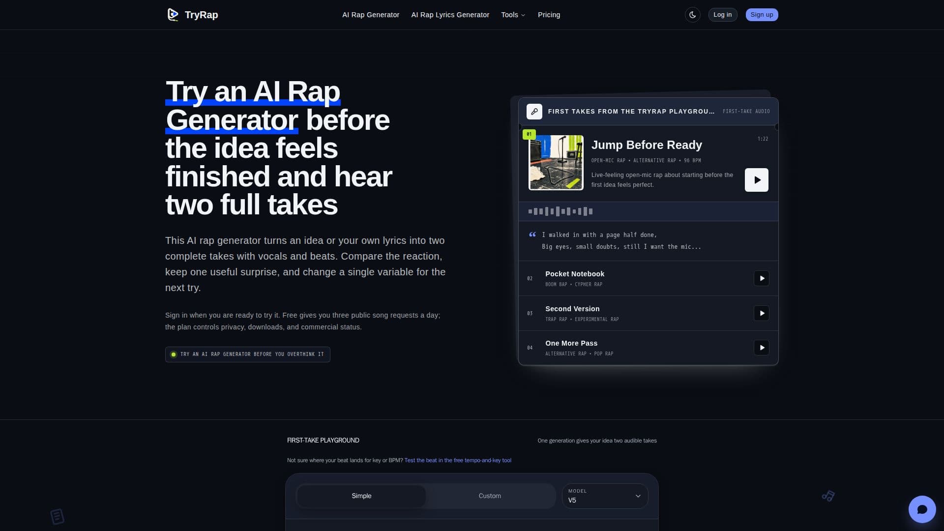 TryRap screenshot