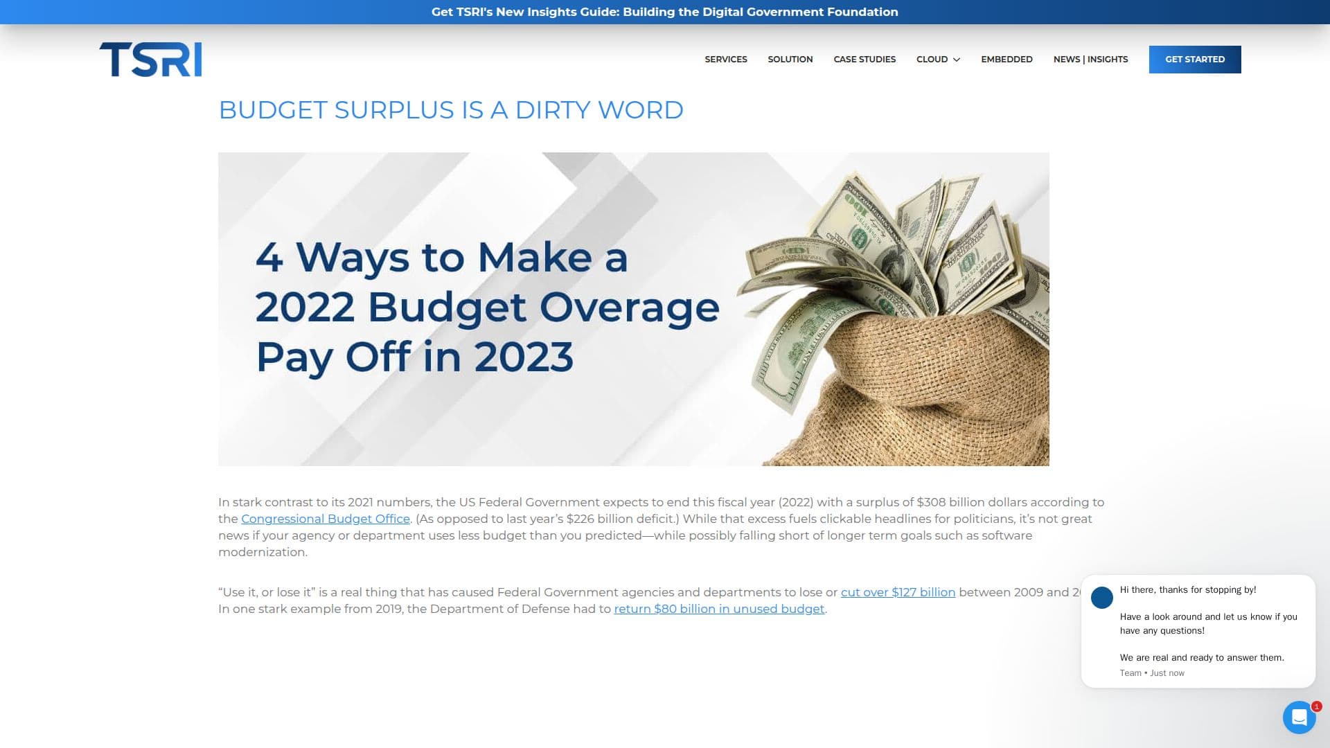 TSRI Software Modernization screenshot