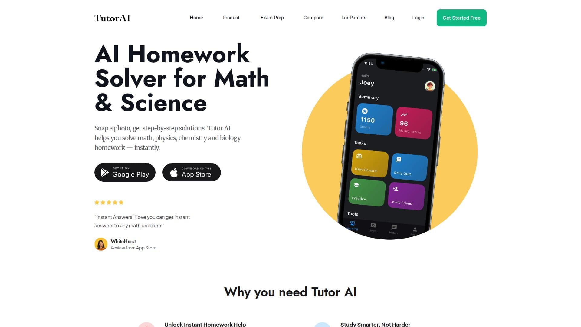 Tutor AI Solver screenshot