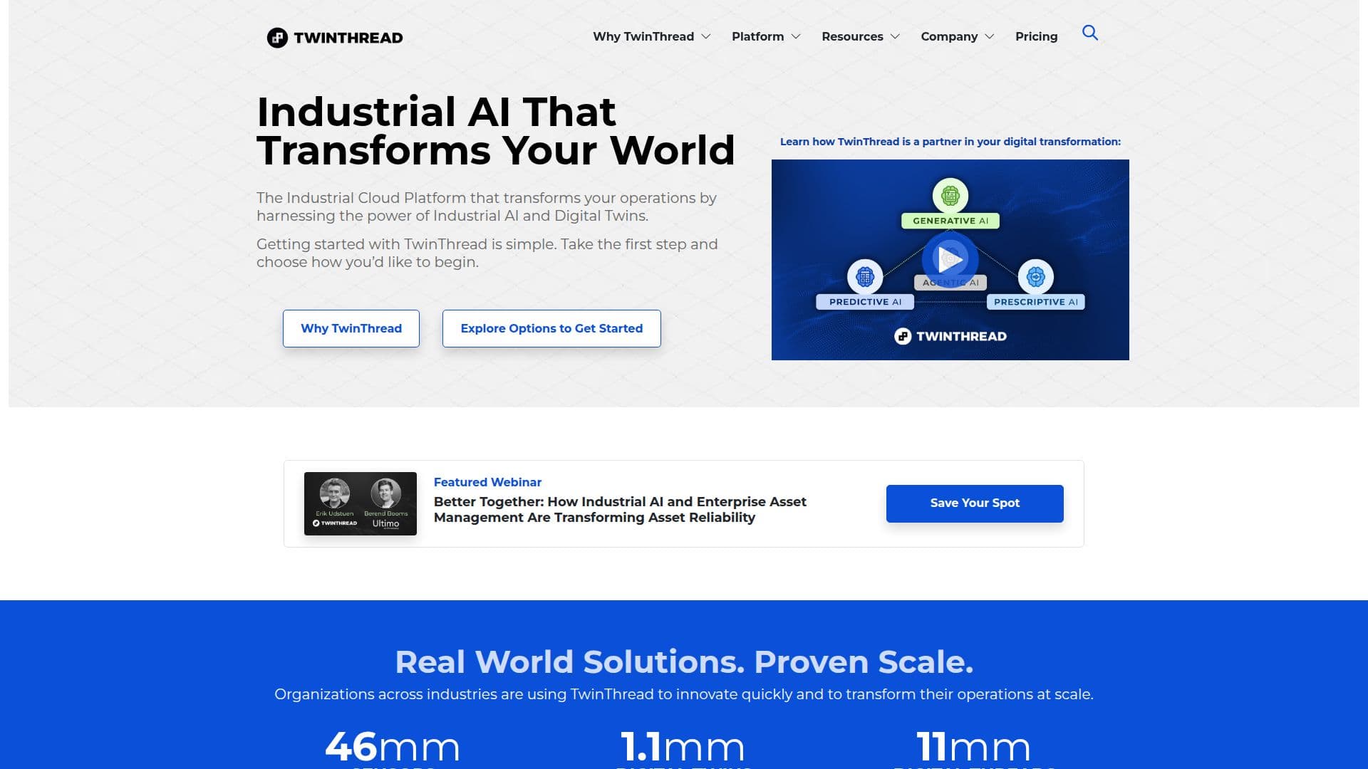TwinThread Industrial AI Platform screenshot