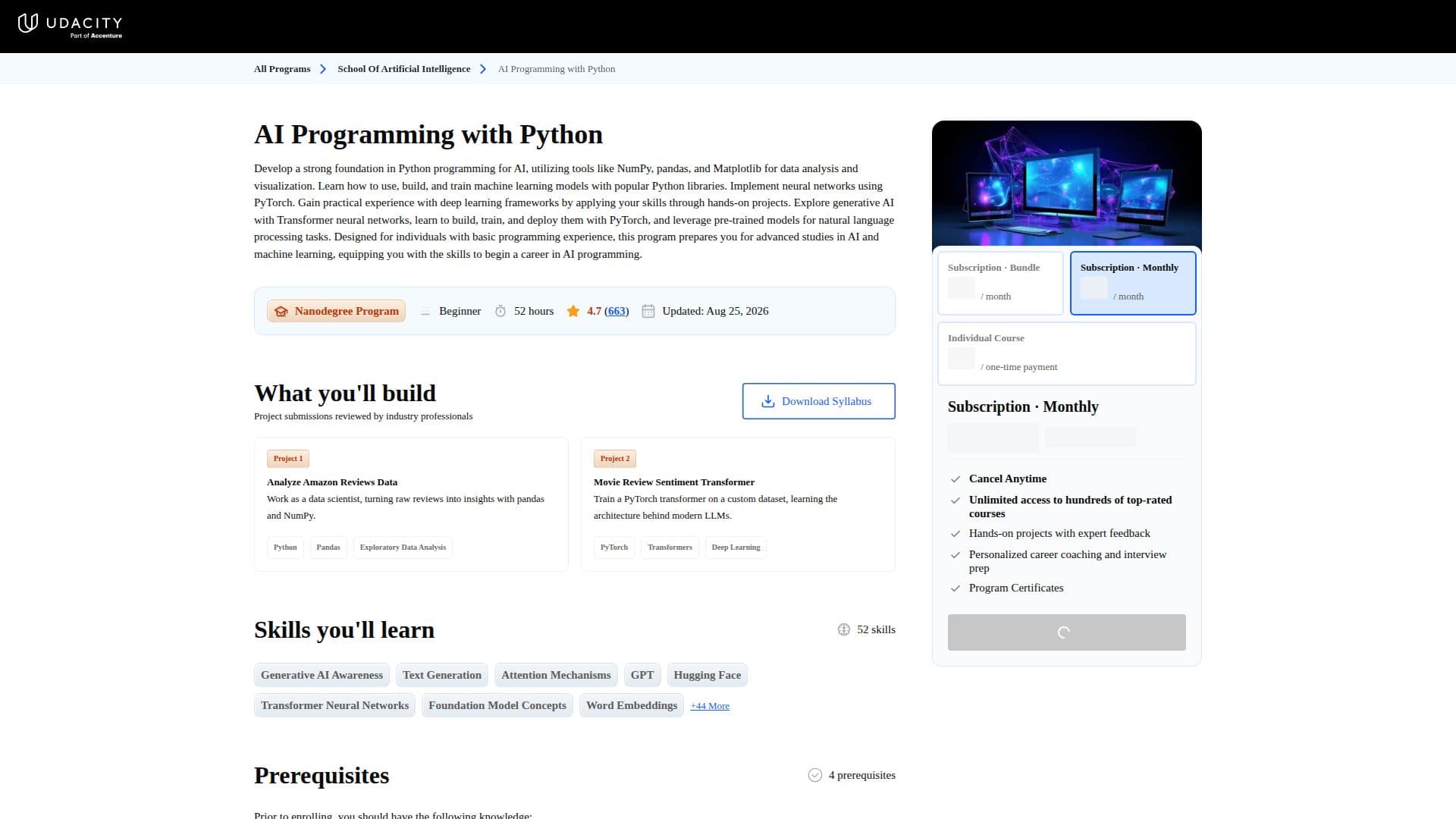 Udacity AI Programming Nanodegree screenshot