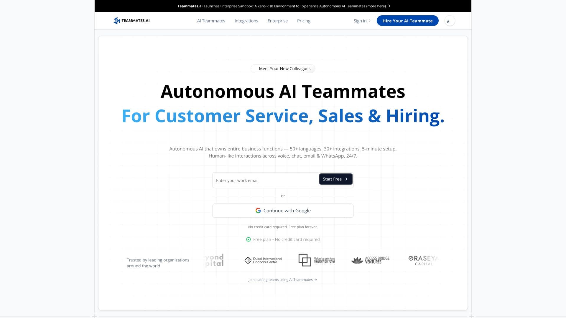 Teammates.ai screenshot