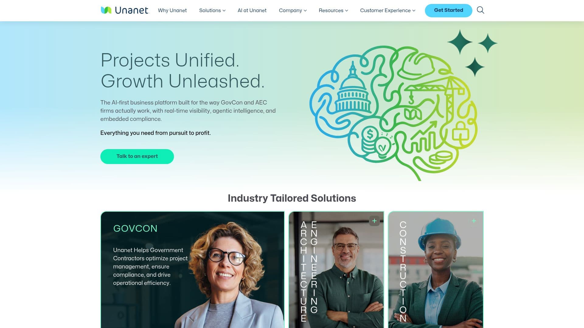 Unanet ERP and CRM Solutions screenshot