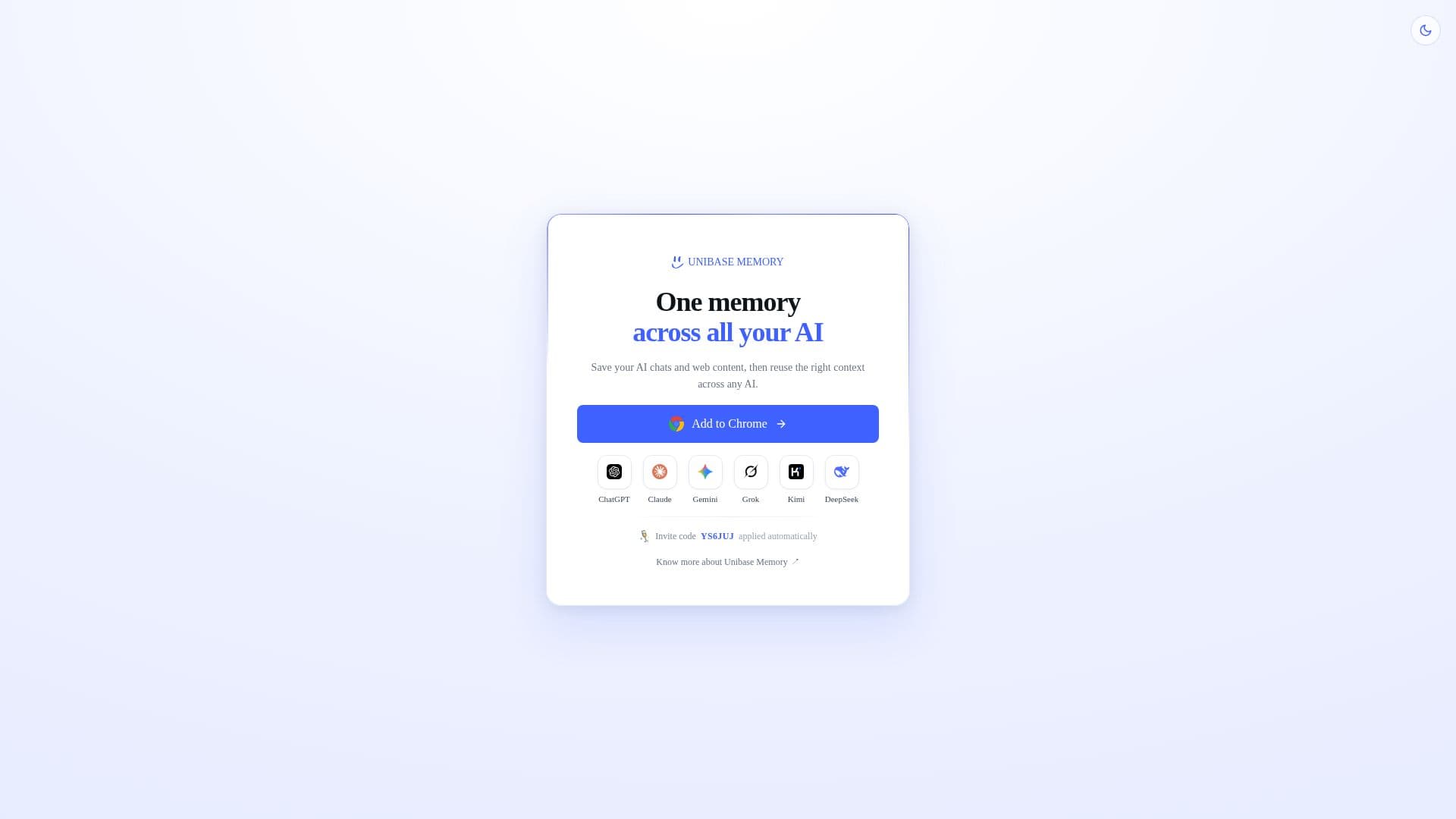 Unibase screenshot