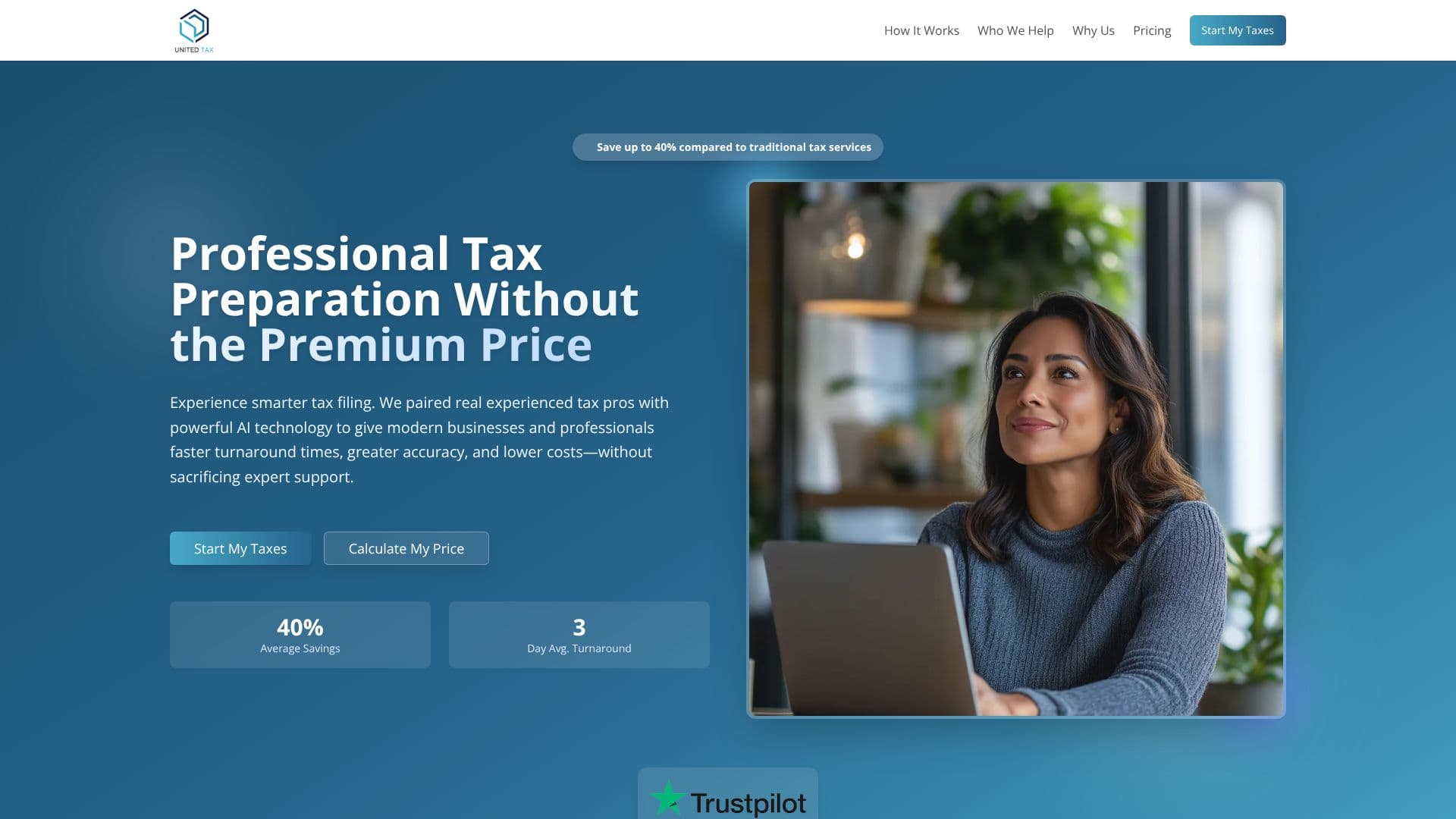 Captura de pantalla de UnitedTax.AI