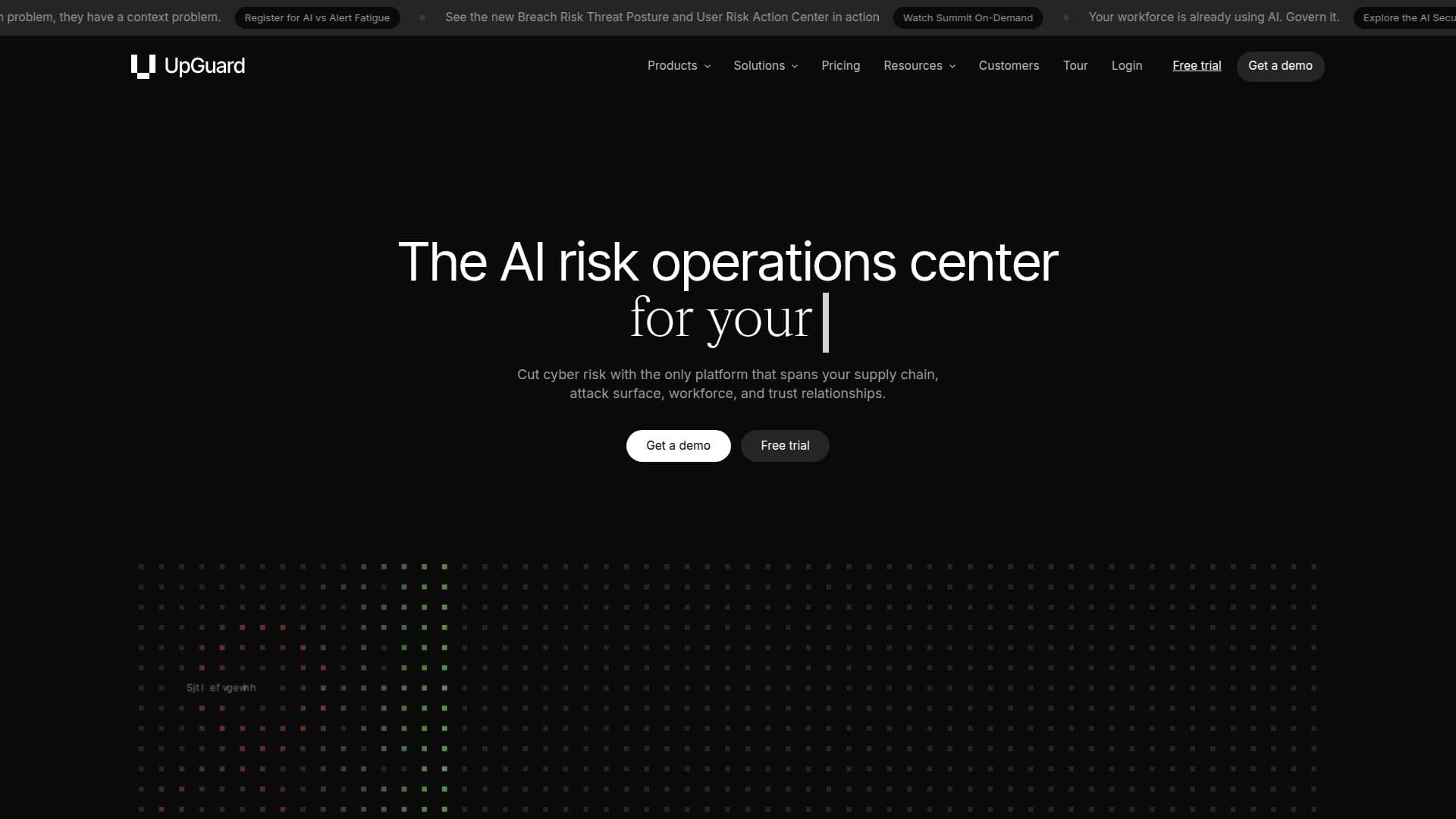 إدارة مخاطر الأمن السيبراني من UpGuard screenshot