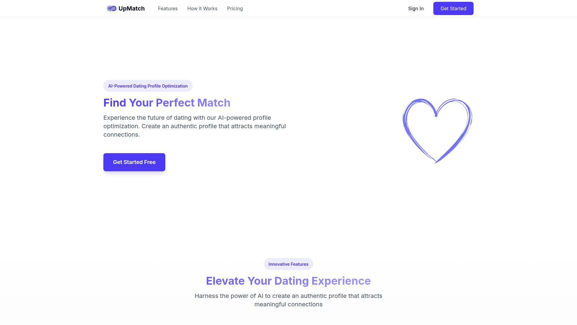 لقطة شاشة لـ UpMatch - مُحسِّن ملفات التعارف بالذكاء الاصطناعي