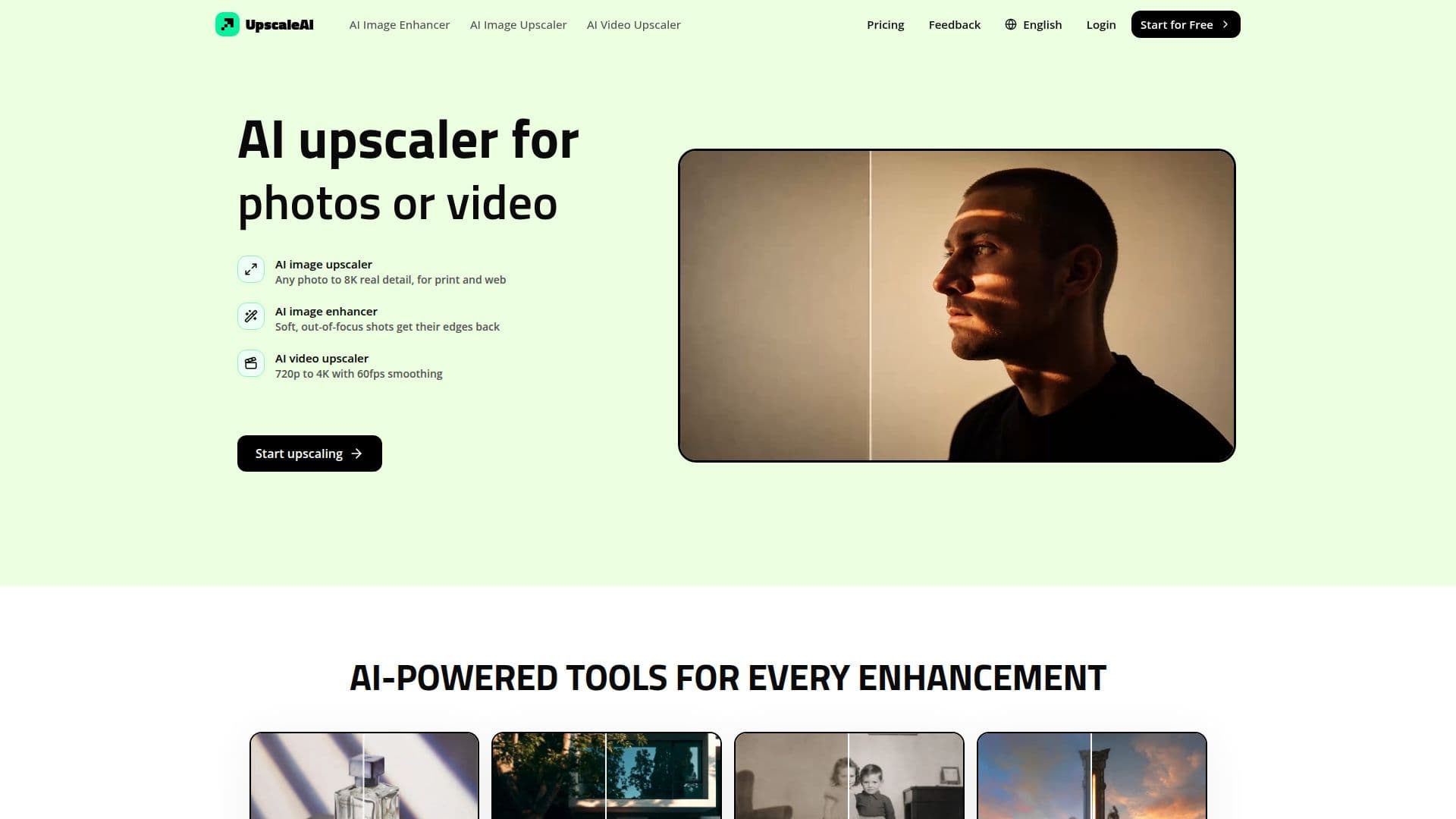 UpscaleAI のスクリーンショット