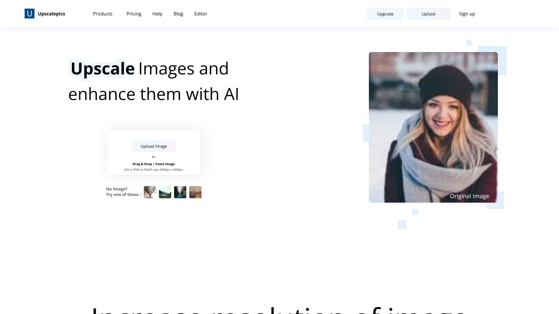 Upscalepics screenshot