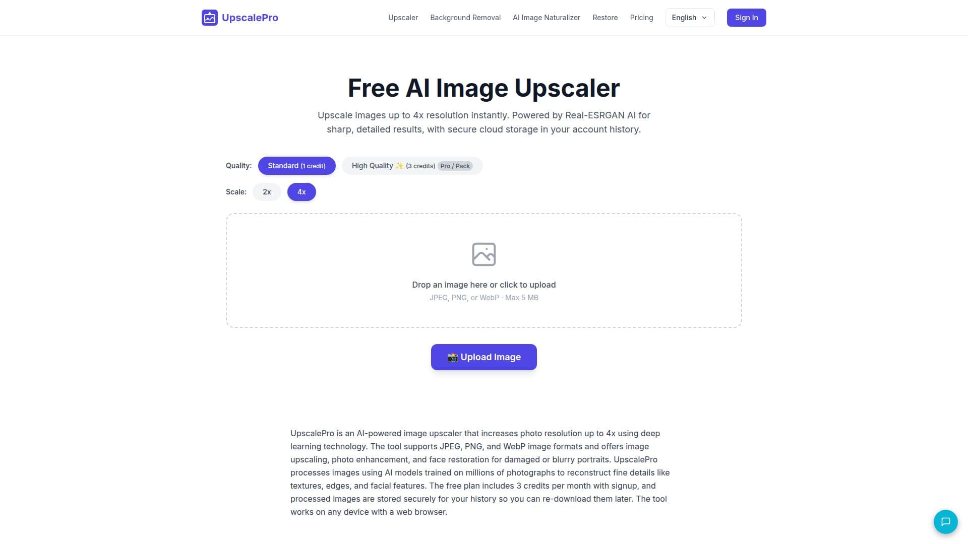 لقطة شاشة لـ UpscalePro