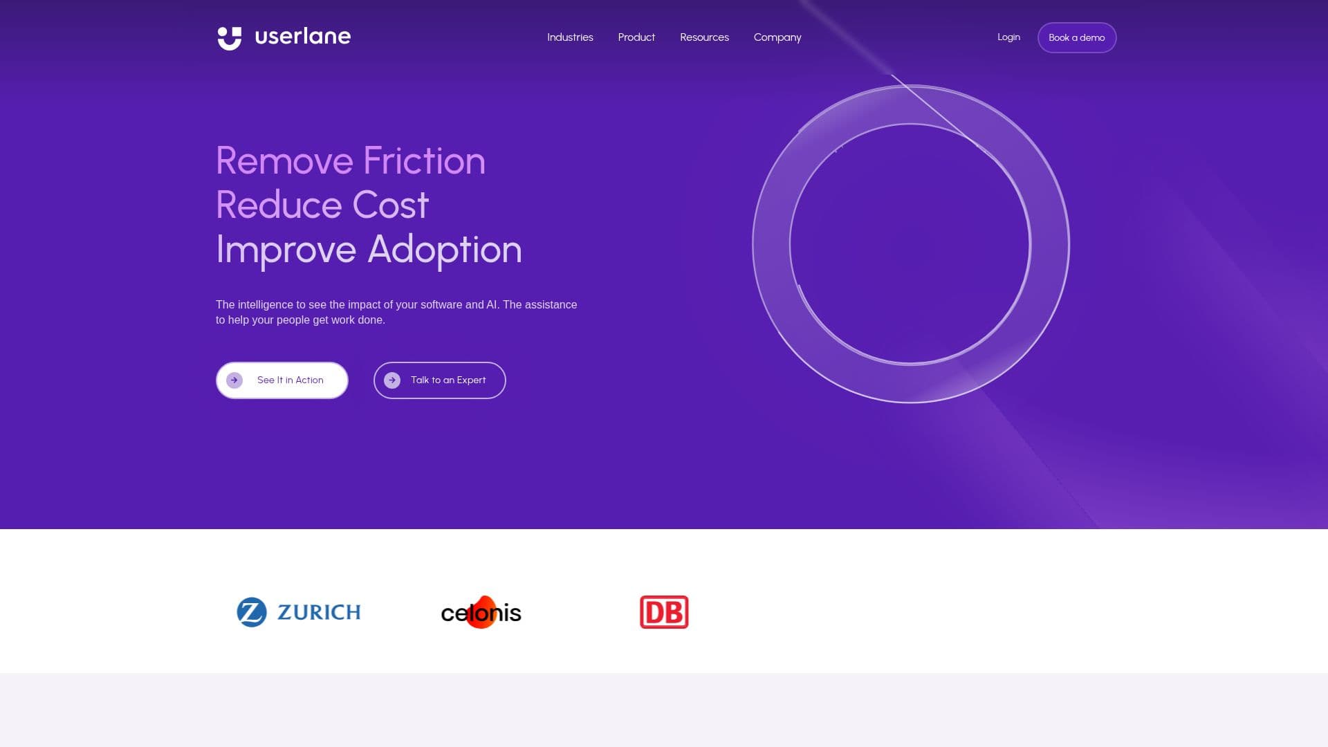 Screenshot von Userlane | Software-Adoptionsplattform