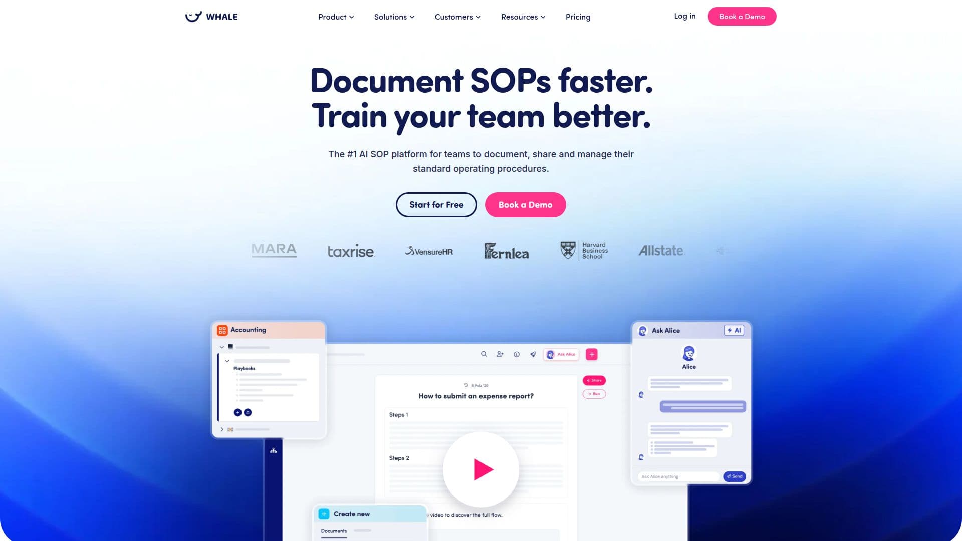 Whale AI SOP 소프트웨어 screenshot