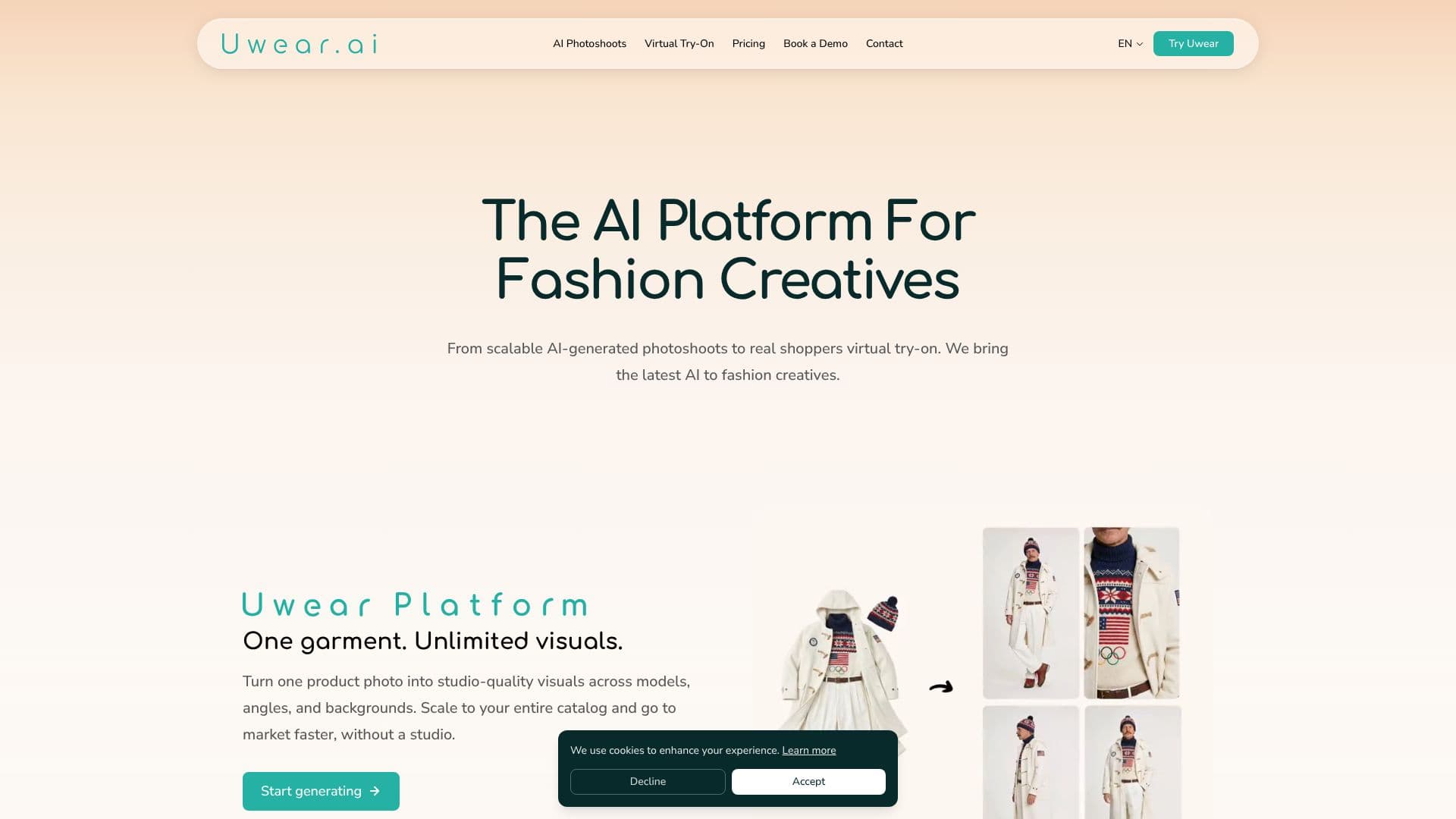 Uwear.ai screenshot