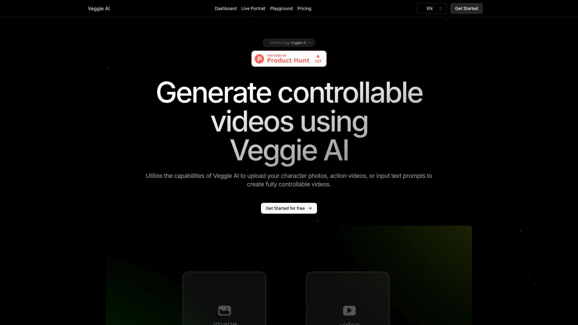Screenshot von Veggie AI