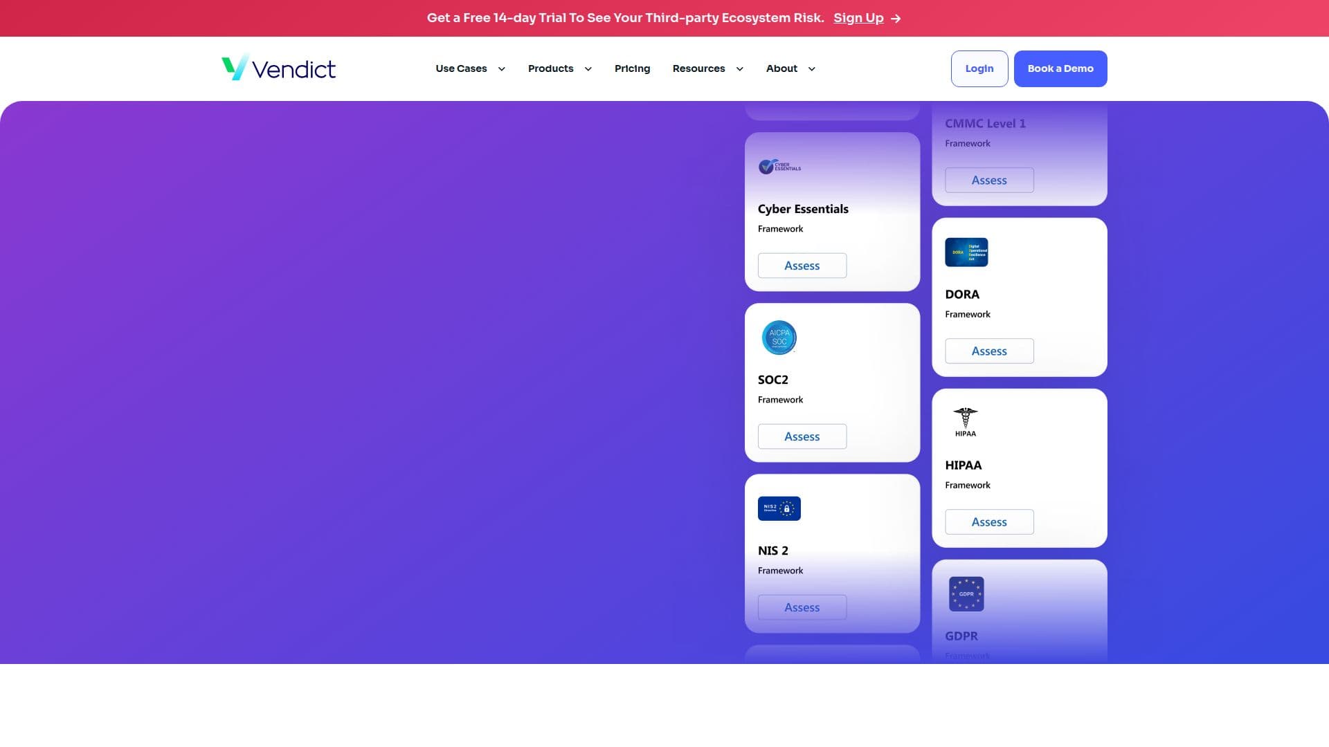 Vendict AI Compliance Framework screenshot