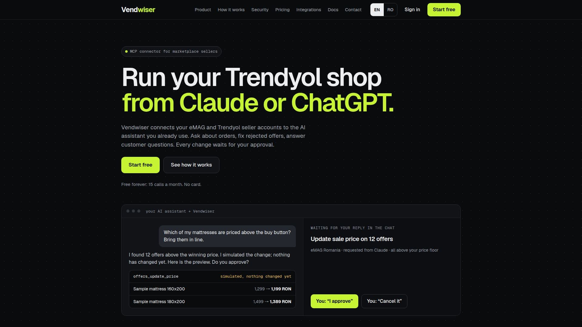 Vendwiser screenshot
