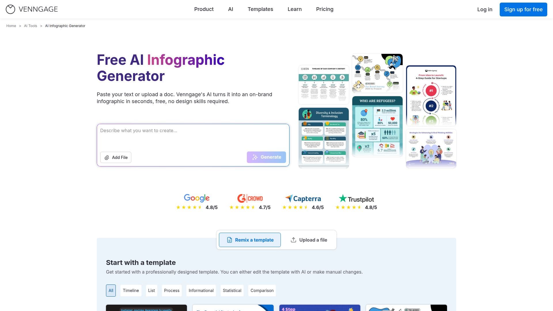 Venngage screenshot
