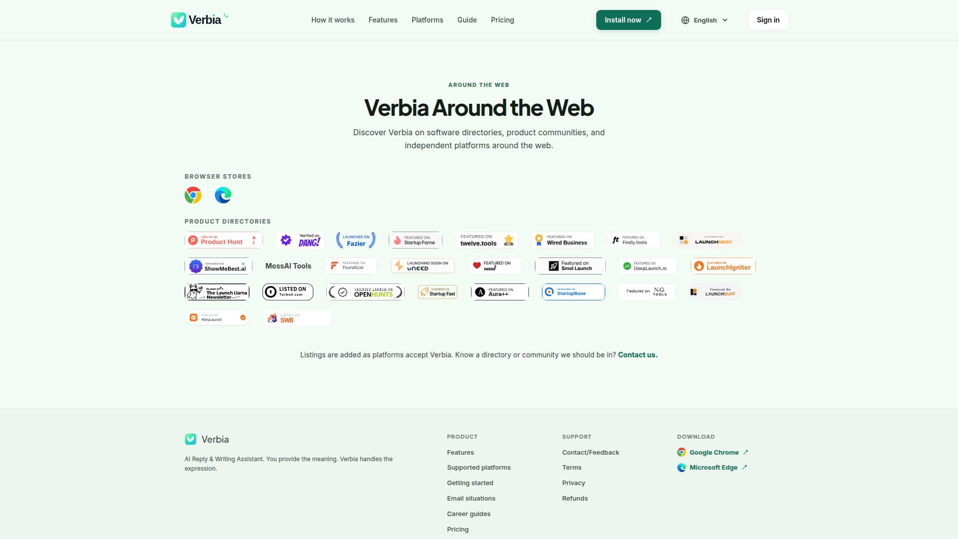 Captura de pantalla de Verbia