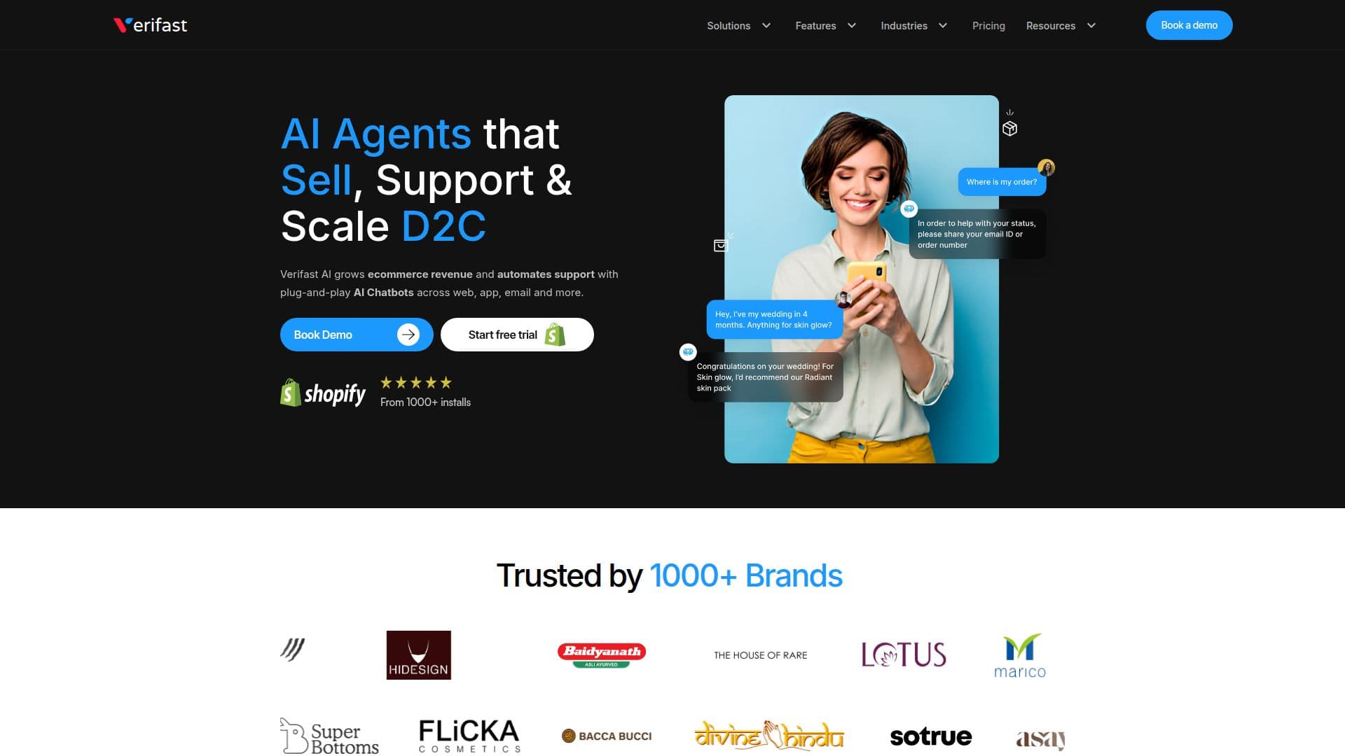 Verifast - AI Agents for E-Commerce screenshot