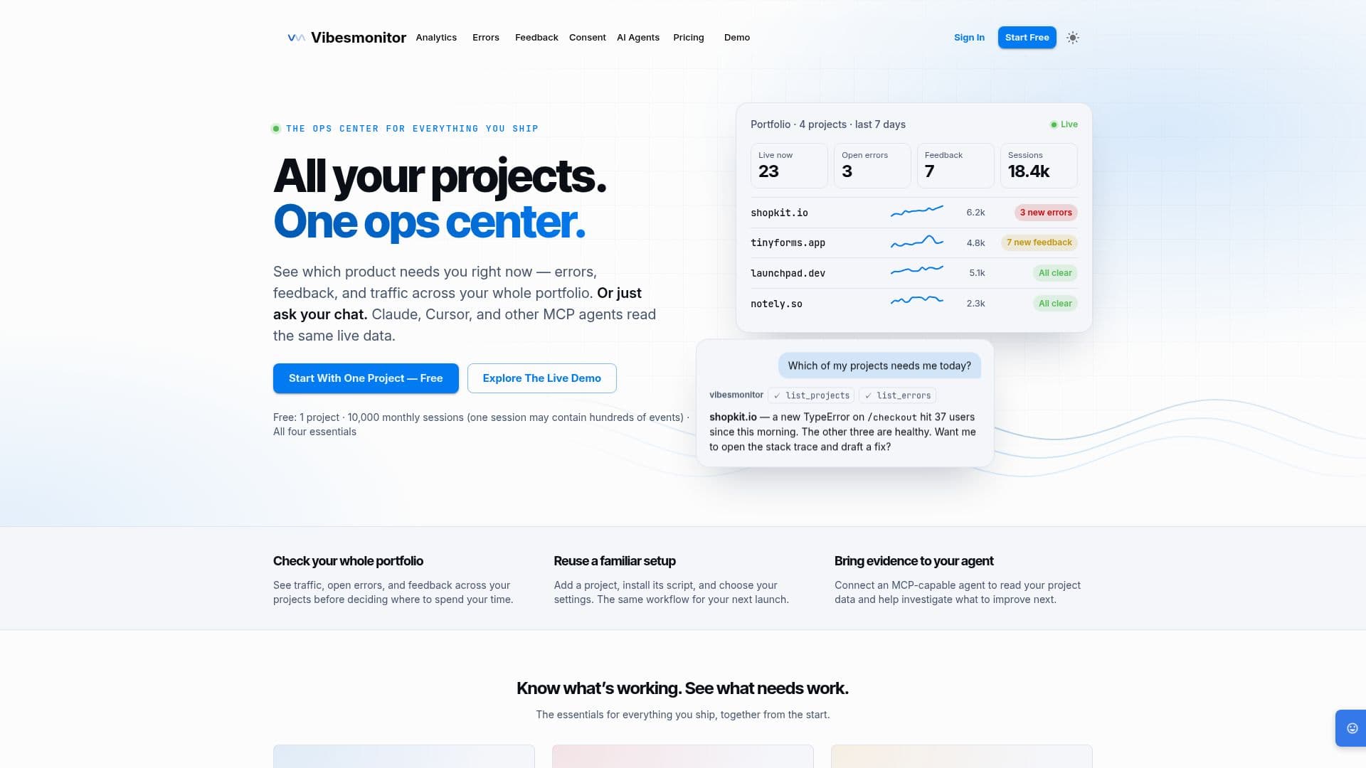Vibesmonitor screenshot