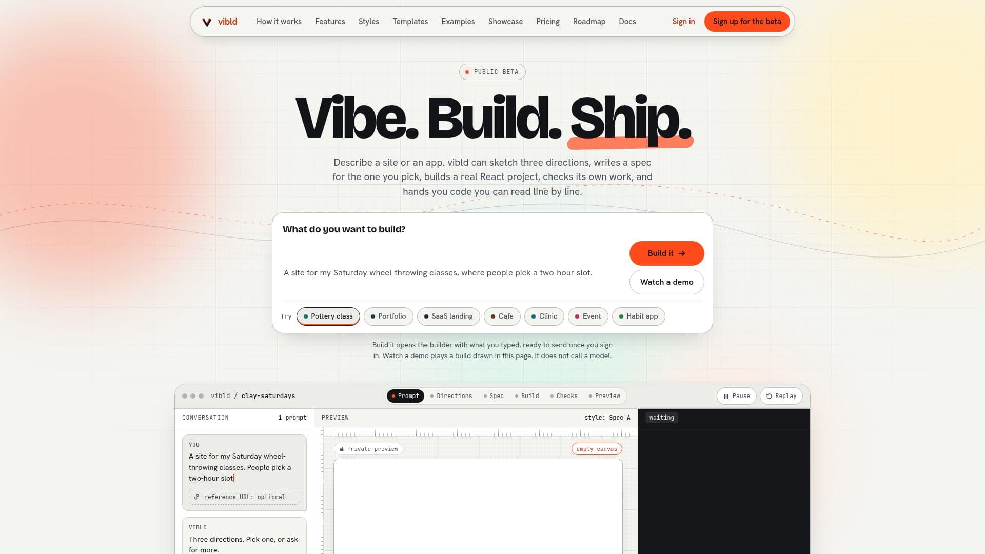 vibld screenshot