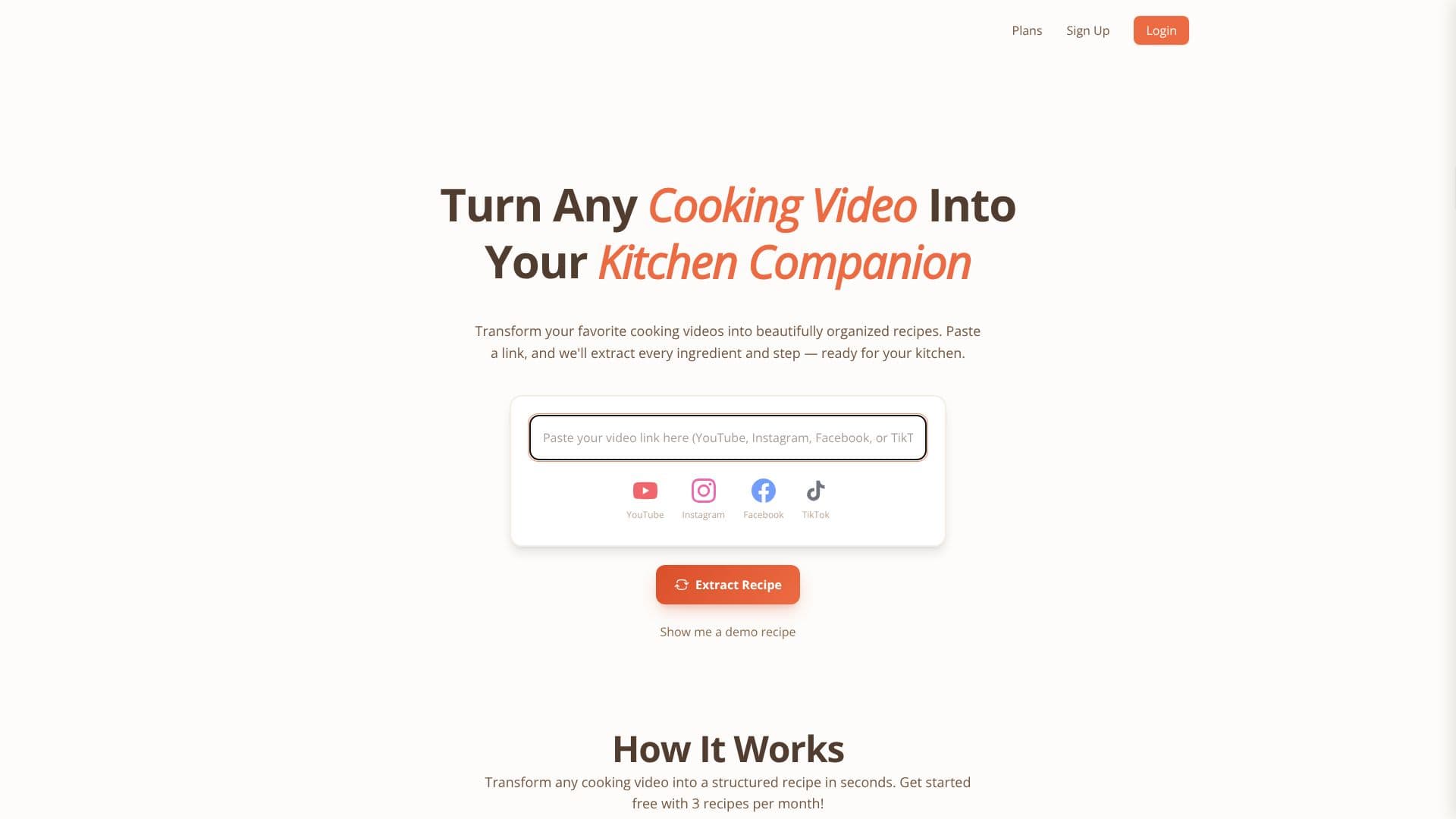 Video2Recipe 截图