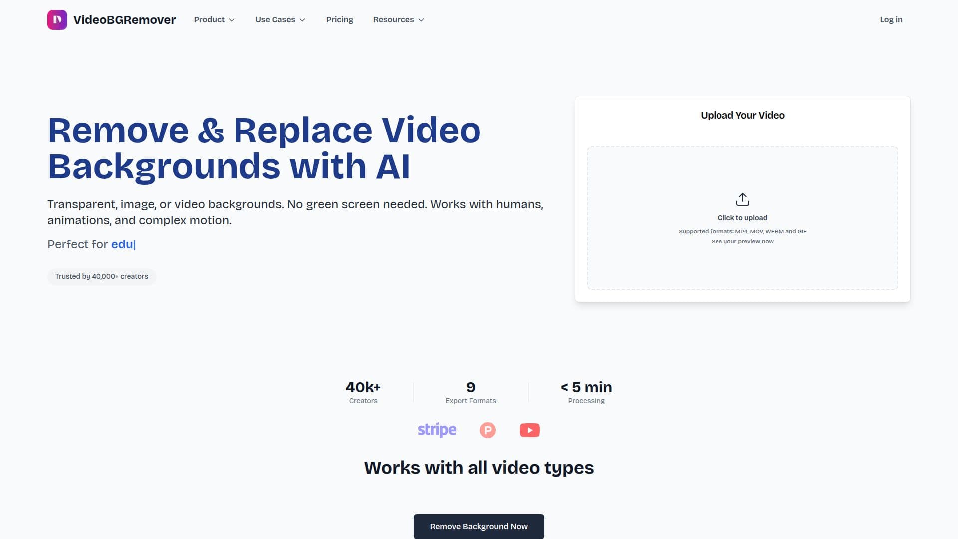 لقطة شاشة لـ VideoBGRemover