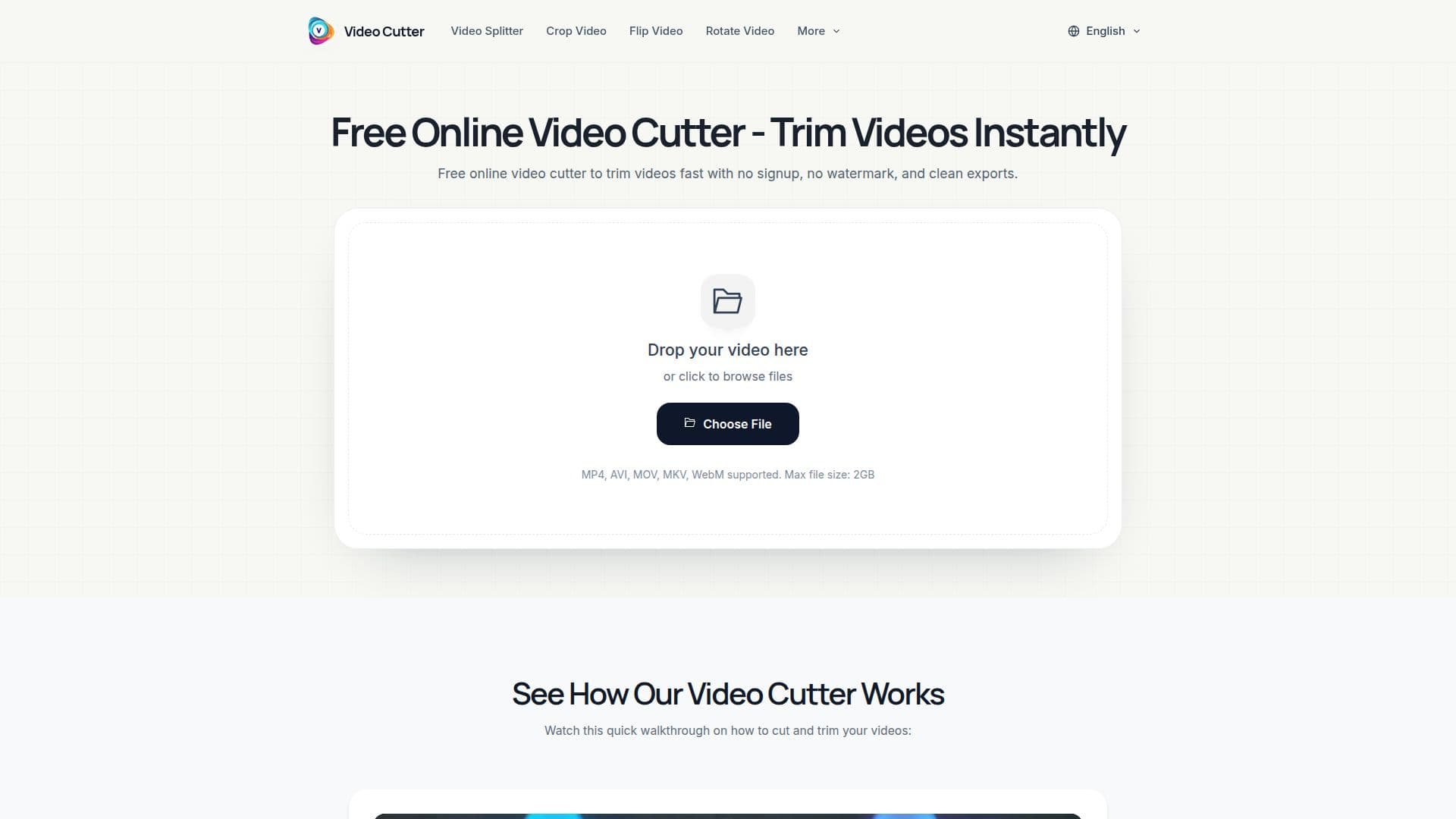 Video Cutter screenshot