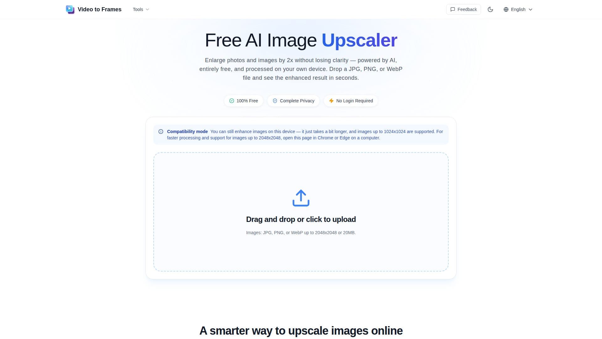 VideoToFrames AI Image Upscaler screenshot