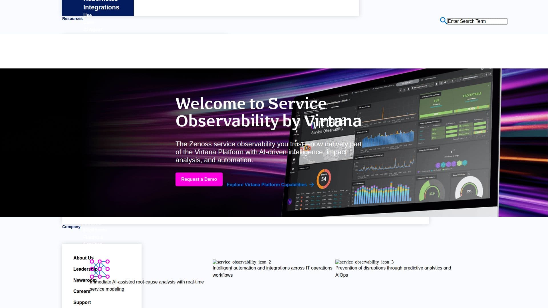 Zenoss Service Observability screenshot