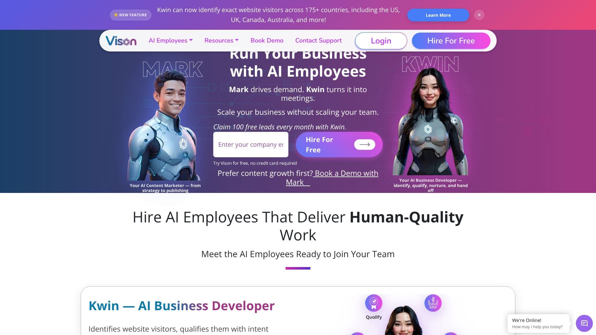 لقطة شاشة لـ Vison AI