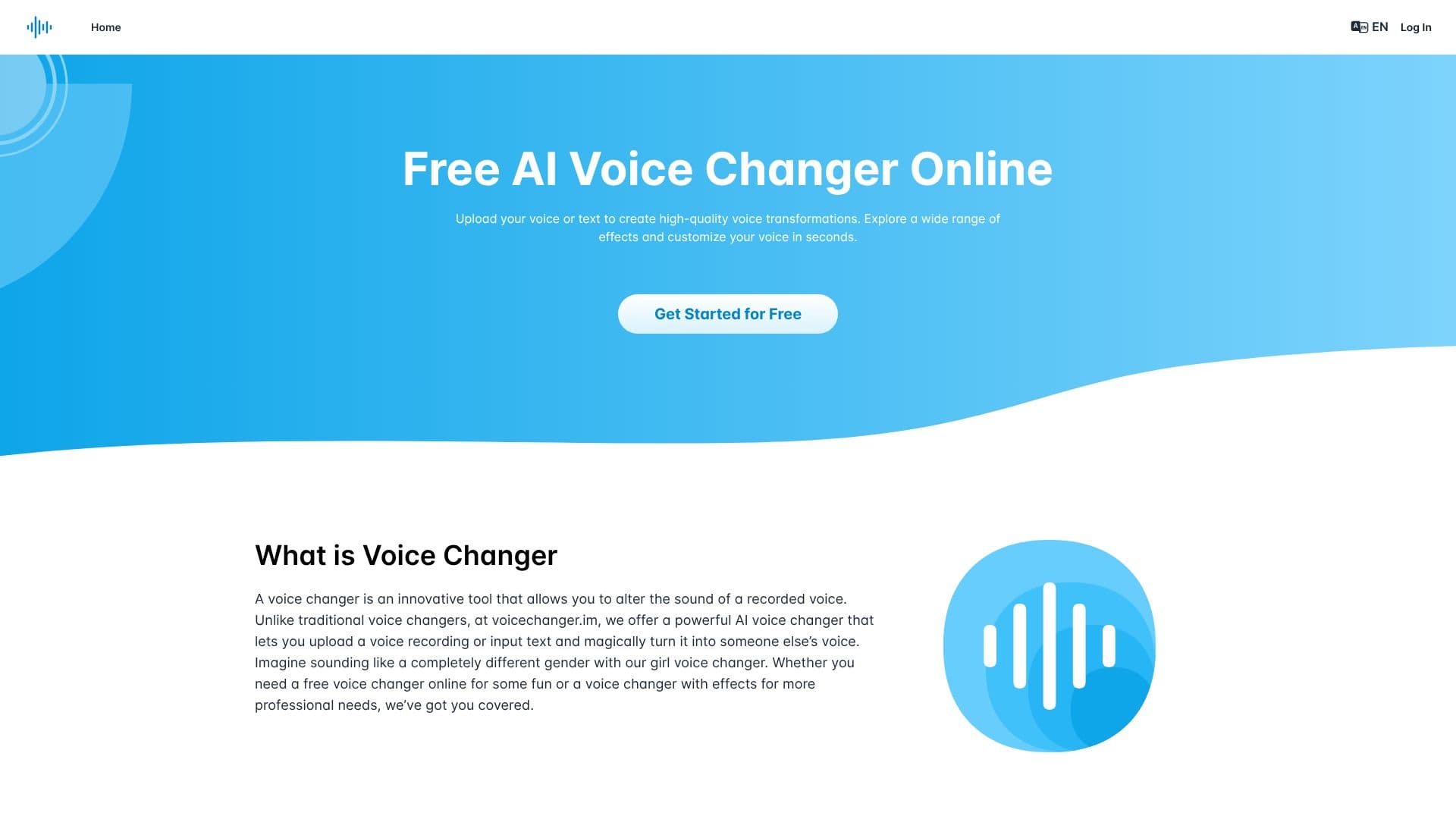 Capture d’écran de VoiceChanger.im