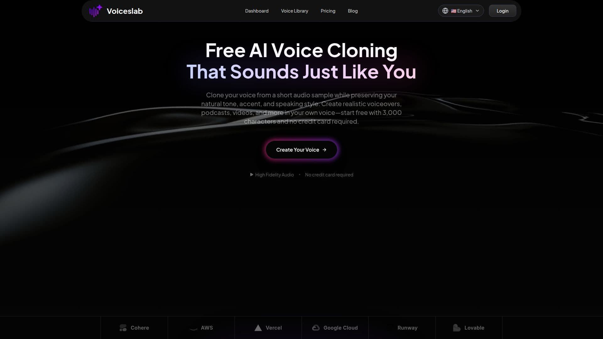 Capture d’écran de Voiceslab