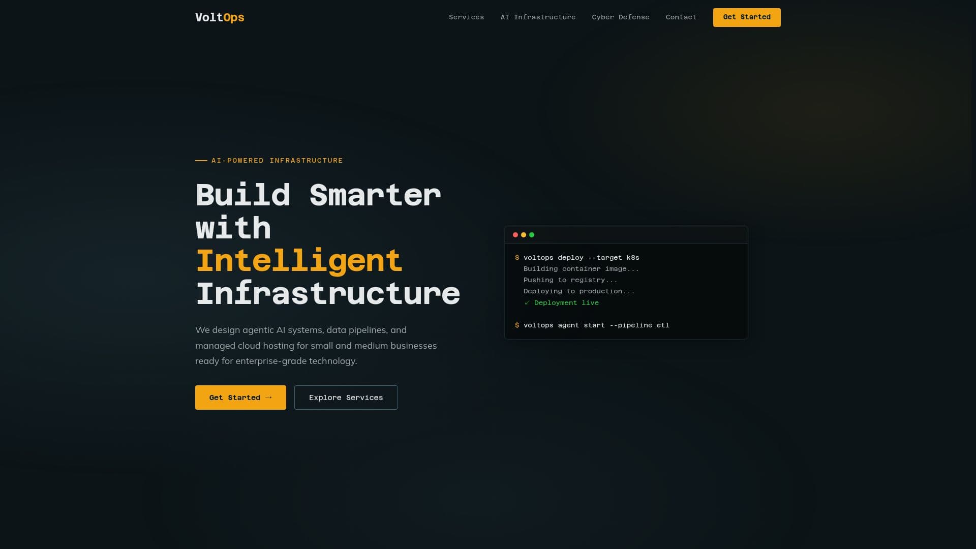 VoltOps — Intelligent Infrastructure screenshot