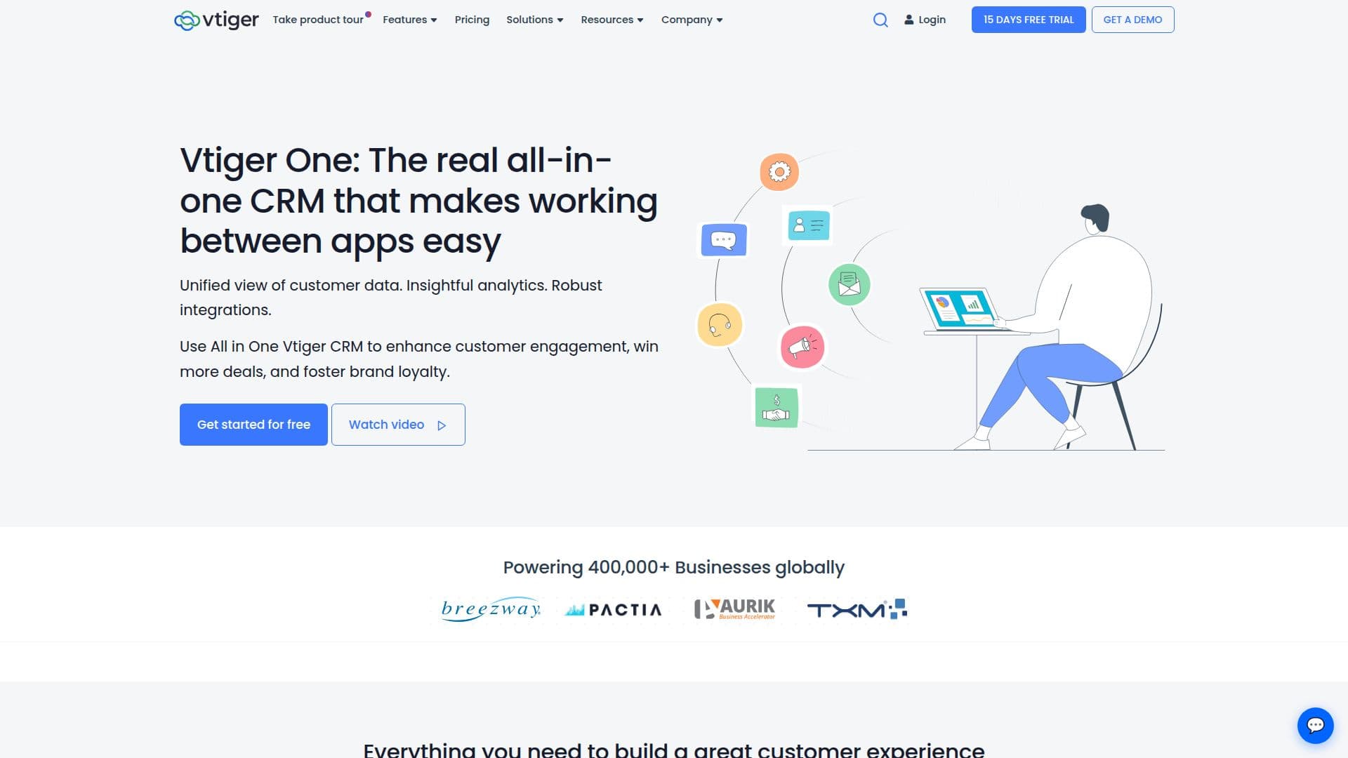 Vtiger One CRM screenshot