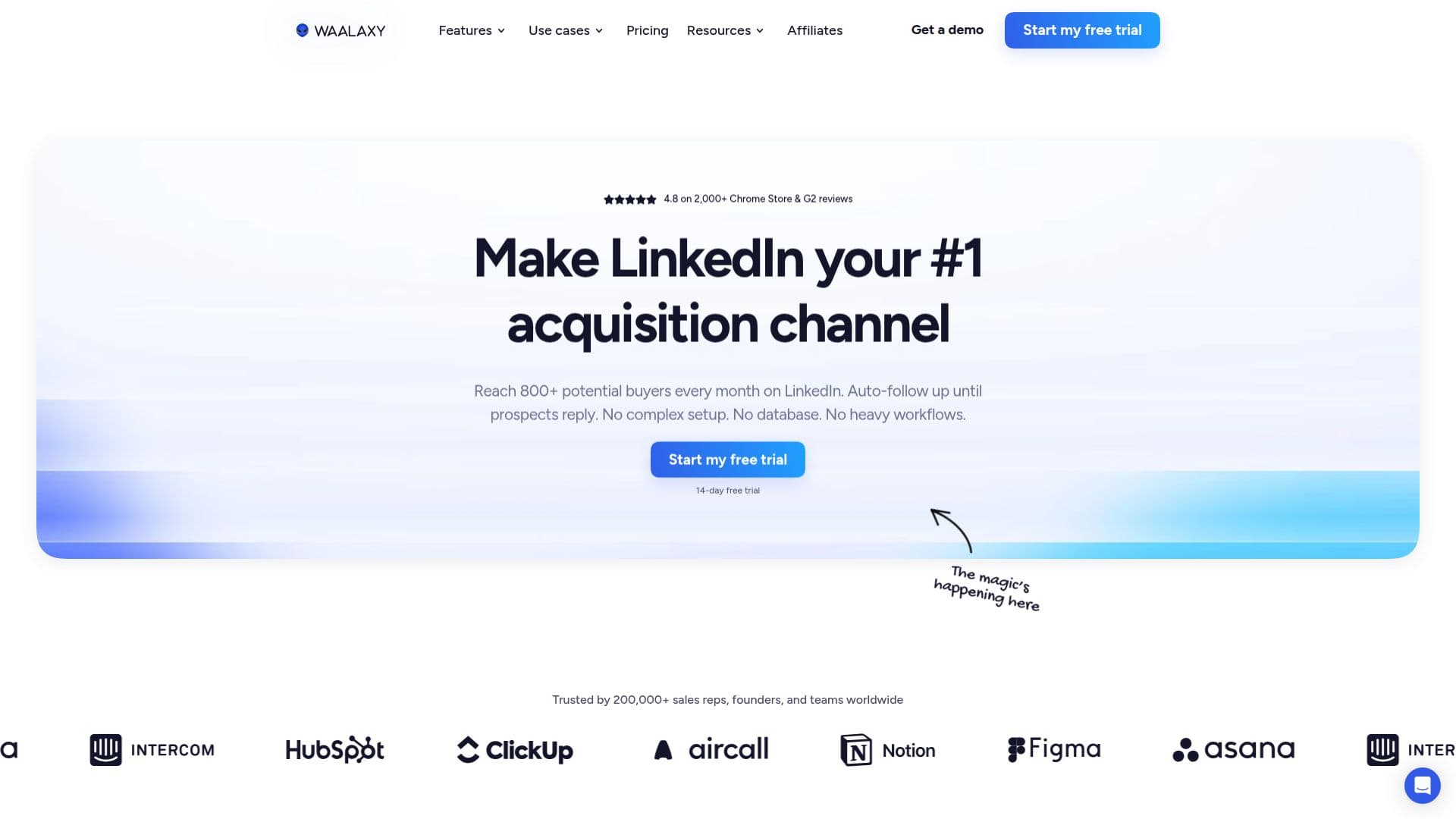 Waalaxy – Outil de prospection LinkedIn screenshot