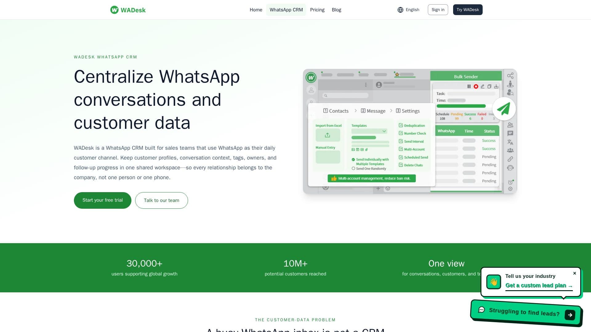 Скриншот WADesk