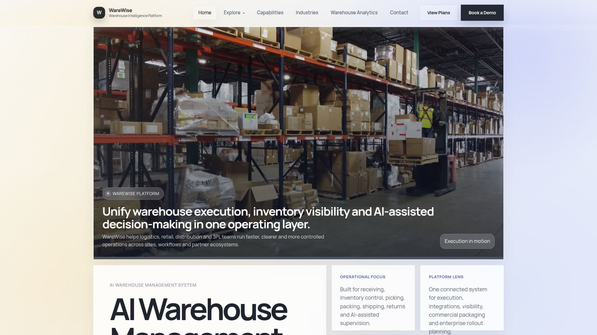 Screenshot von WareWise