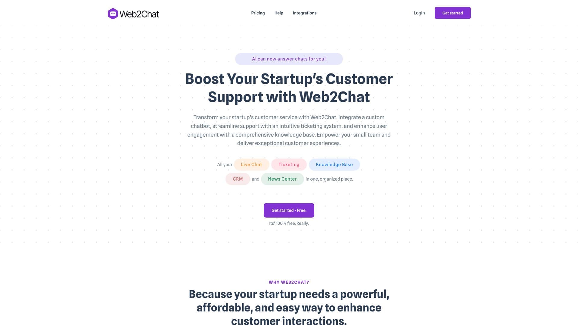 Web2Chat のスクリーンショット