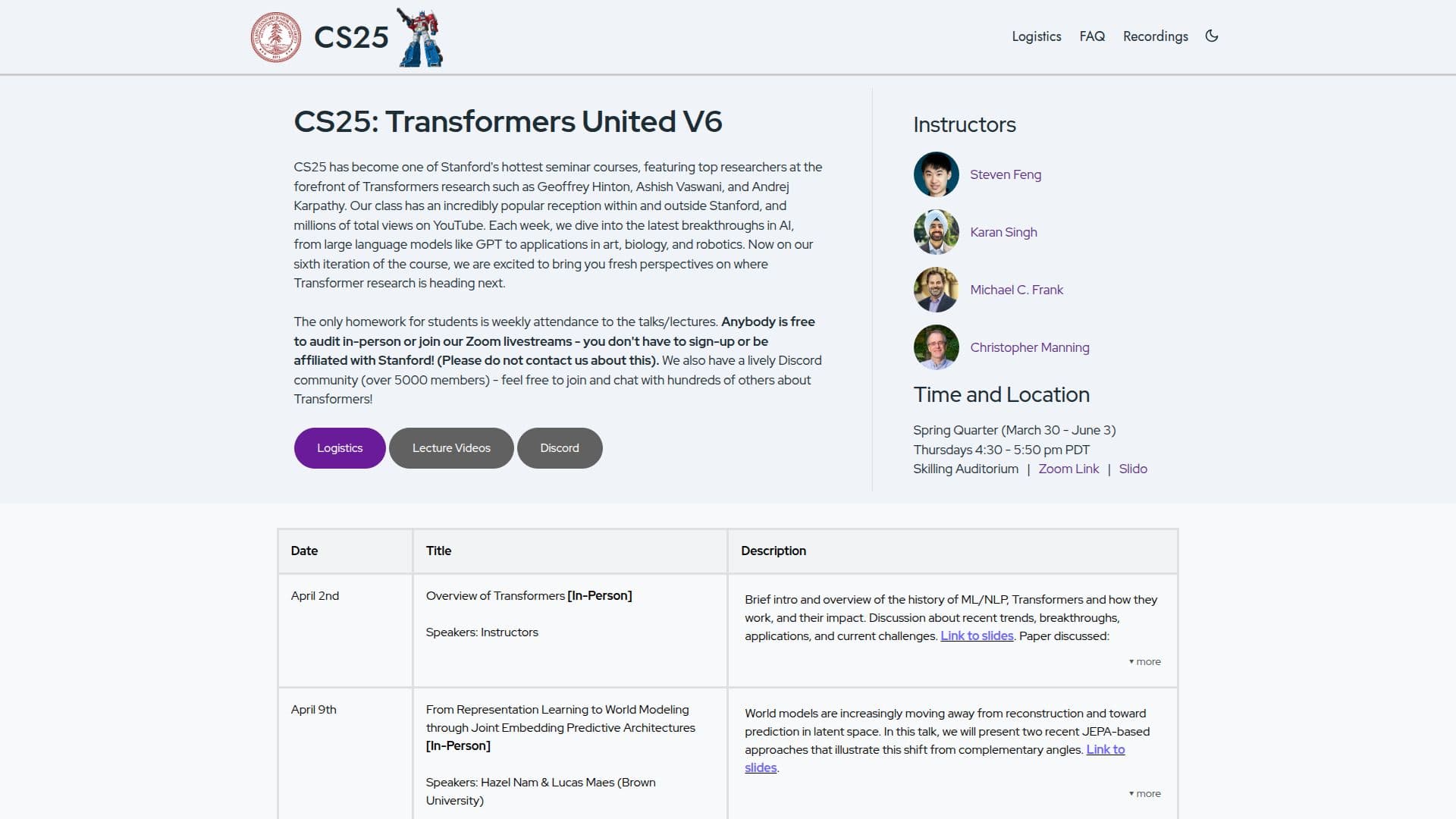 لقطة شاشة لـ CS25: Transformers United V6 | CS25